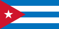 Flagge der Ersten Republik Kuba (1902–1906; 1909–1959)[1]