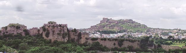 View of the Golconda fort