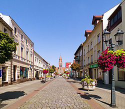 Szeroka street in the town centre