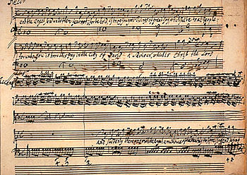 Händels Manuskript des Messias