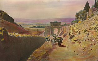 Qur'an Gate, Harold F. Weston, 20th century painting