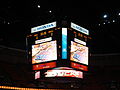 Honda Center's scoreboard.