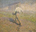 Image 7The Sower (1907), by the Impressionist painter and musician Ivan Grohar, became a metaphor for the Slovenes and was a reflection of the transition from a rural to an urban culture. (from Culture of Slovenia)
