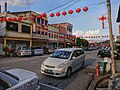 Chinese New Year decorations in Jalan Besar, Kemayan (2019).