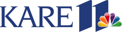 The letters K A R E next to a stylized 11 with the NBC peacock superimpozed in the lower right.