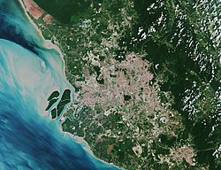Greater Kuala Lumpur as seen from space