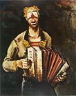 Clown avec accordéon (1936)
