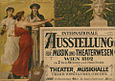 Plakat zur Wiener Musik- und Theaterausstellung