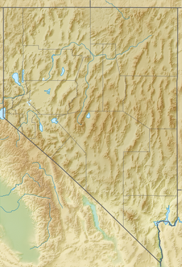 Location of Dry Lake in Nevada, USA.