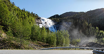 Skrøyvstad waterfall in Nærøy