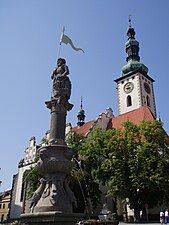 Church and statue of Roland