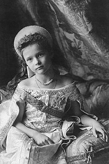 Grand Duchess Tatiana Nikolaevna at her brother’s christening, 1904.