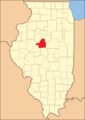 Tazewell County in 1841, reduced to its present borders.