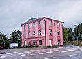 A pink building in Vääksy, Asikkala, Finland.