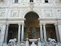 The current Medici Lions at the Villa Medici in Rome