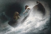 Der Rettung entgegen (Towards Rescue) ca. 1900, oil on canvas, 100 × 151 cm, Jack Daulton Collection, Los Altos Hills, California[10]