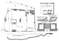 Grundriss und Detailstudien des Numeruskastells (Ausgrabungen 1892–1894)