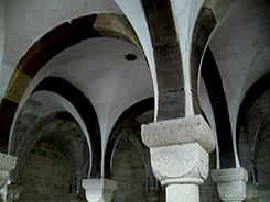 Gewölbestruktur der Krypta im Westbau der Klosterkirche