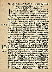 Hans Sachs: Die Wittenbergisch Nachtigall, Eilenburg 1523, Titel und Text