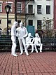 Das Gay Liberation Monument von George Segal im Christopher Park in New York City