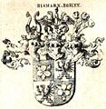 Wappen der Grafen von Bismarck-Bohlen 1818 nach Siebmacher 1857