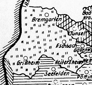 Herrschaft Heitersheim ohne Exklaven vor 1803