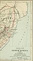 Kartenausschnitt Natal und Transvaal – Zur Illustration der Reisen von Sir Bartle Frere