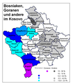 Verteilung der Bosniaken, Goranen und anderer Minderheiten 2005