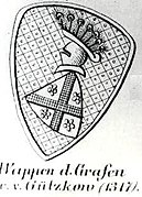 Wappen der Grafen in Stralsund 1317 nach Pyl