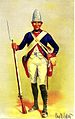 Hessischer Füsilier des Regiments Erbprinz, 1776
