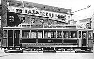 Triebwagen 3171 („Glaswagen“, Bj. 1913) mit Einachsdrehgestellen