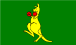Sportflagge Boxing kangaroo
