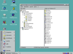 Screenshot eines Windows 95-Desktop