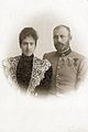 Hauptmann Adam Brandner mit Ehefrau Alice geb. Bauer 1894 in Pola/Triest