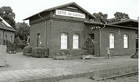 Empfangsgebäude des Haltepunkts Lette (Kr Coesfeld)