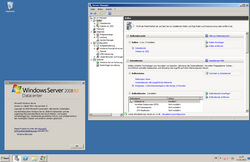 Bildschirmausdruck von Windows Server 2008 R2 Datacenter SP1 auf Deutsch
