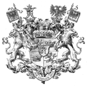 Wappen der Grafen Finck von Finckenstein mit Wahlspruch