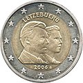 2-Euro-Gedenkmünze zum 25. Geburtstag von Erbgroßherzog Guillaume