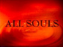 An image with the text "All Souls" set against a sepia backdrop of a ripple in water