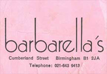 Birmingam Barbarella's logo