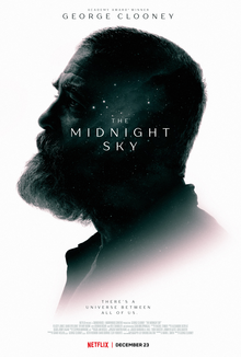 Against a white background, the silhouette of a bearded man of mature age gazes left. The film's title along with a starry night sky are imposed in the silohuette.