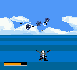 Gameplay screenshot featuring the Blue Dragon targeting three enemies onscreen