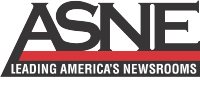 "ASNE" in a Serif font with the text "LEADING AMERICA'S NEWSROOMS" underneath