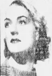 A portrait of a young white woman with blonde hair, from 1939.