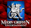 Company logo for Merv Griffin Entertainment, using a silver griffin statue