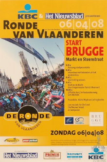Poster for the events in starting place Bruges