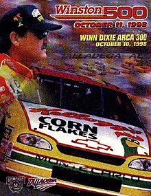 The 1998 Winston 500 program cover, featuring Terry Labonte.
