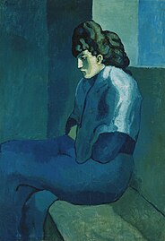 Pablo Picasso Femme assise (Melancholy Woman), 1902–03