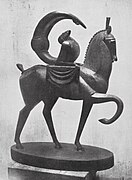 Jacques Lipchitz, 1914, Acrobat on Horseback (Acrobate à cheval) – Cubism