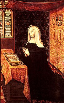 Margaret Beaufort, Queen Mother, at prayer, by an anonymous artist, about 1500